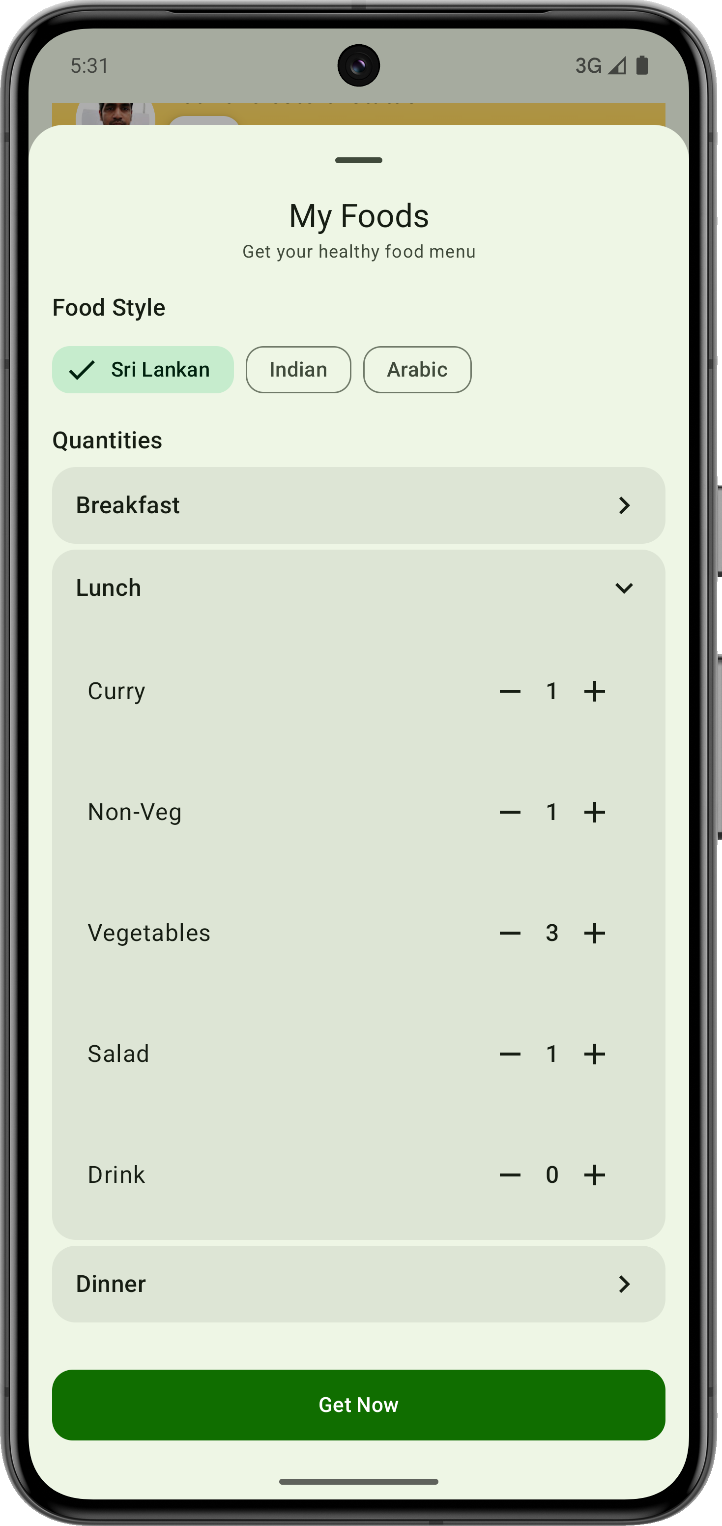 Profile & preferences